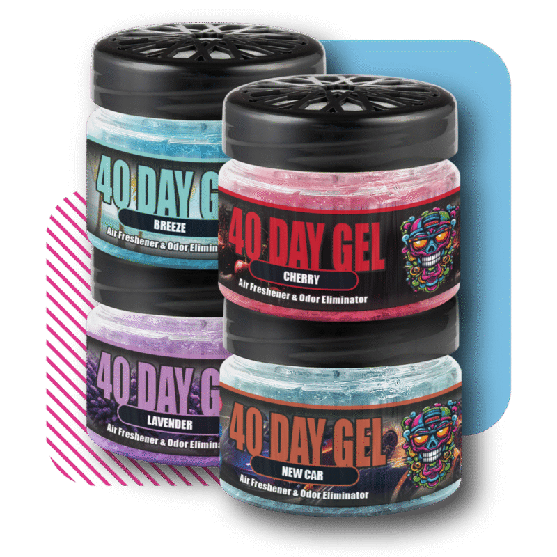 SmellCrusher 40 Day Gel 100ml (Breeze, Cherry, Lavender, New Car)
