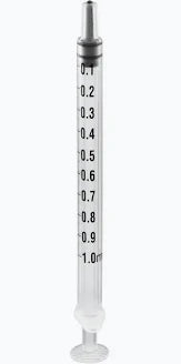 1ml syringe inc cap Box 100