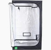 BudBox-Lite Tent 1.2m x 1.2 x 2.0 (D16mm - Plastic CJ) Silver