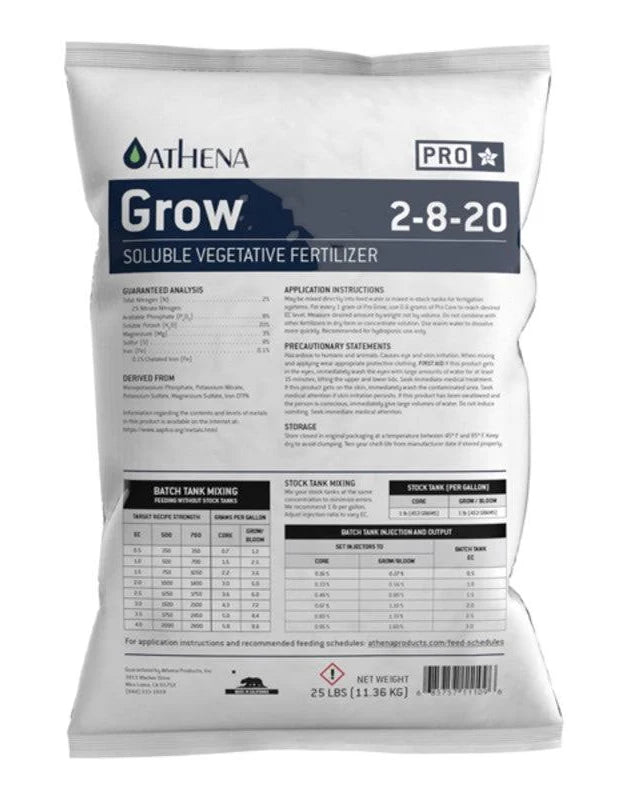 CLEARANCE - Athena Pro Line Grow Vegetative Fertilizer 2.26kg