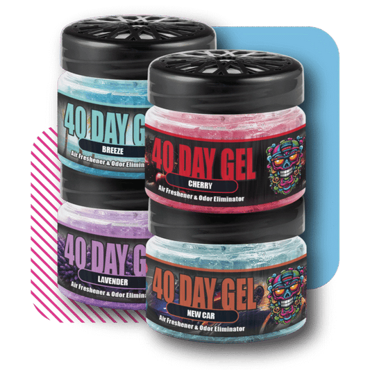 SmellCrusher 40 Day Gel 100ml (Breeze, Cherry, Lavender, New Car)