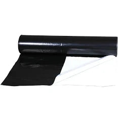 Black/White Gro film Poly Sheeting (Thin) - 2m x 20m x 85(μm)