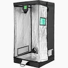 BudBox-Lite Tent 1.0m x 1.0 x 2.0 (D16mm - Plastic CJ) Silver