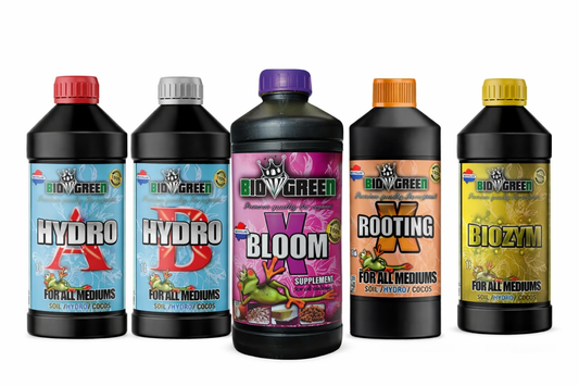 CLEARANCE – BioGreen Nutrient Bundle (Hydro A+B, X-Bloom, Biozym & X-Rooting)