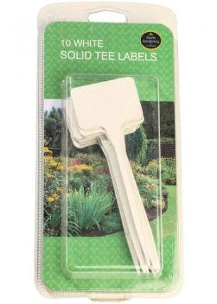 Garland White Solid Tee Labels (10)