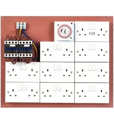 16+2 Way Contactor Board with 24 hour timer
