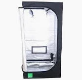 BudBox-Lite Tent 0.8m x 0.8 x 1.6 (D16mm - Plastic CJ) Silver