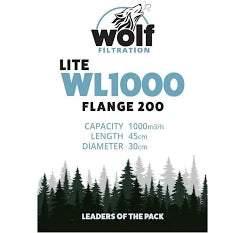 Wolf Lite 1000 Carbon Filter 200mm (8")