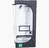 BudBox-Lite Tent 0.6m x 0.6 x 1.4 (D16mm - Plastic CJ) Silver